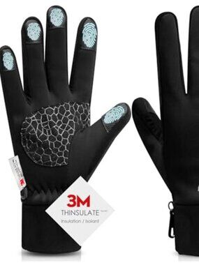 Winter Gloves Touchscreen Warm Thermal Windproof Non Slip Running Ski Gloves